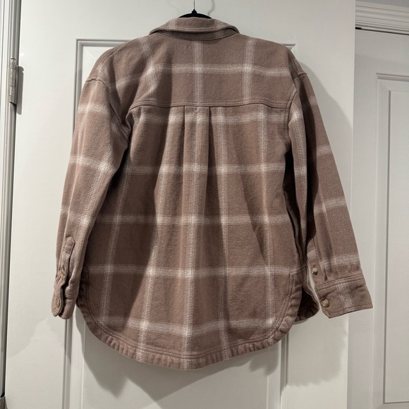 Madewell Flannel Kentwood Oversized Shirt-Jacket in Windowpane - Picture 9 of 9